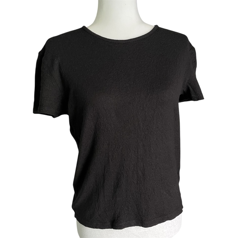 John Varvatos Wool Modal Black Pullover shirt T - Shirt blouse top  Sz M